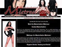 Tablet Screenshot of masturbationmistress.com